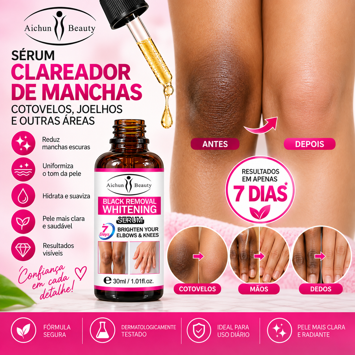 Sérum Clareador de partes Escuras