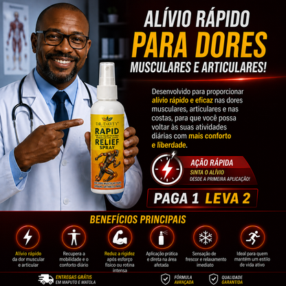AlívioMax™ - Spray aliviador de dores articulares e musculares