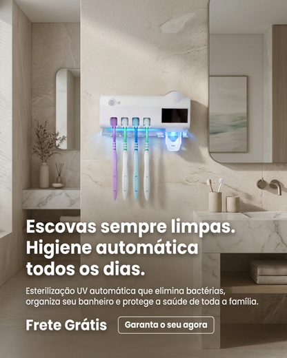 Suporte de escovas de dentes com Esterilização UV