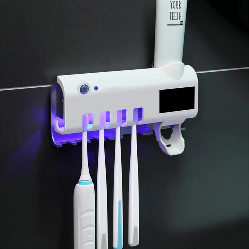 Suporte de escovas de dentes com Esterilização UV