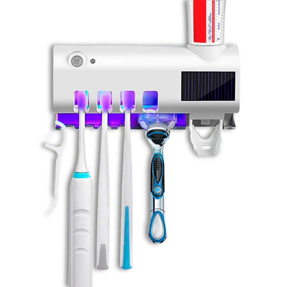 Suporte de escovas de dentes com Esterilização UV