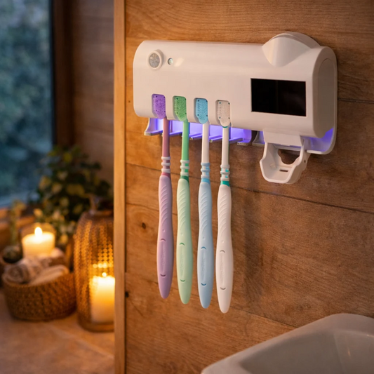 Suporte de escovas de dentes com Esterilização UV